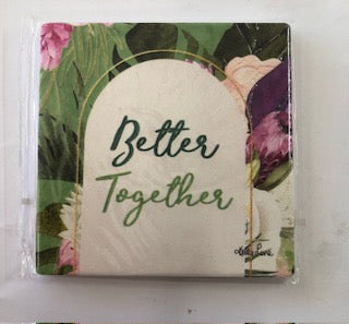 COASTERS ASST AFFIRMATINS 10X10CM