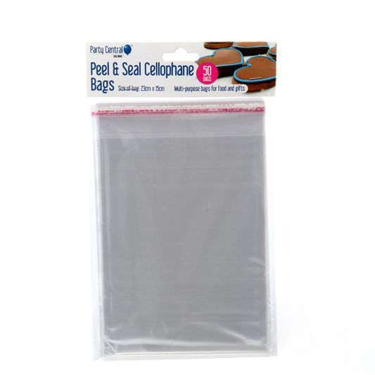CELLO BAGS PEEL/SEAL 15X23CM 50PC