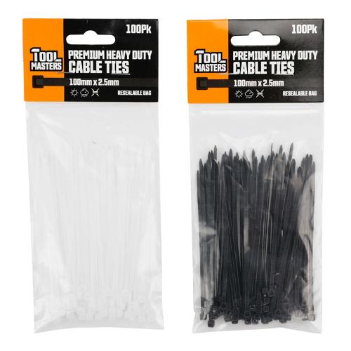 CABLE TIE 100MM X 2.5MM 100PK