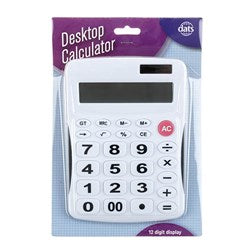 CALCULATOR DESKTOP LGE KEYS WHITE