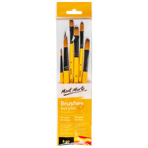 GALLERY SERIES BRUSH SET ACRYLIC 6PC