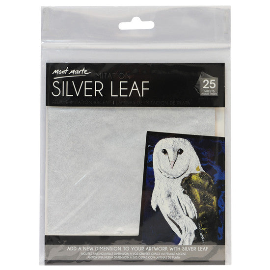 SILVER LEAF IMITATION SHEETS PK25 14X14C