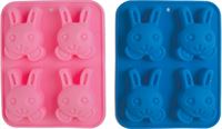 EASTER MOULD RABBIT SILICONE ASST