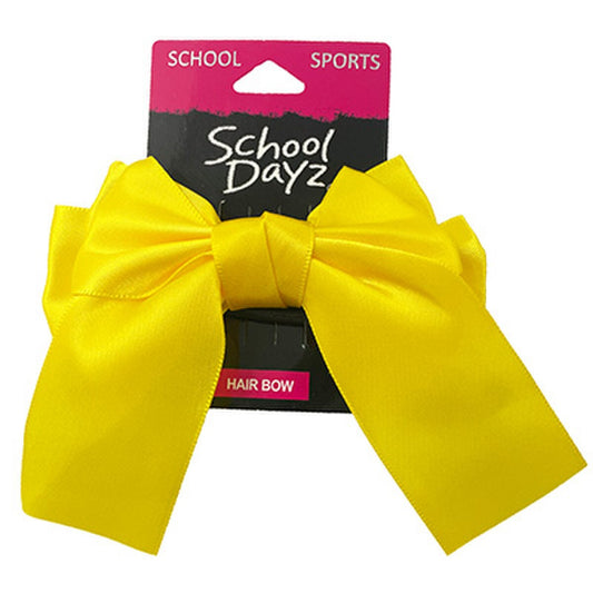 SCHOOL DAYZ HAIR TIE BOW YELLOW