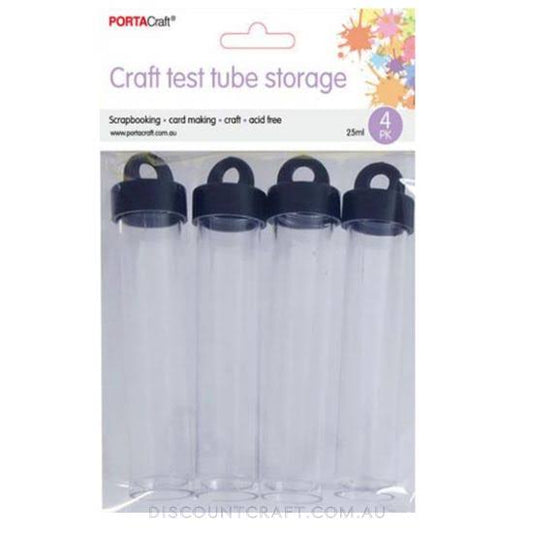 TEST TUBES PLASTIC 25ML 4PK