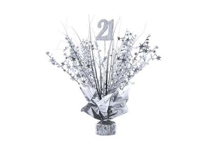 TABLE CENTREPIECE SILVER 21