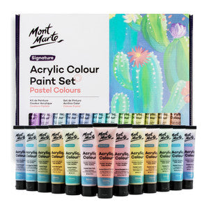 ACRYLIC COLOUR PASTEL CLRS 24PC X 36ML