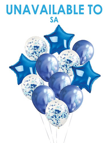 BALLOON PACK 12PC BLUE