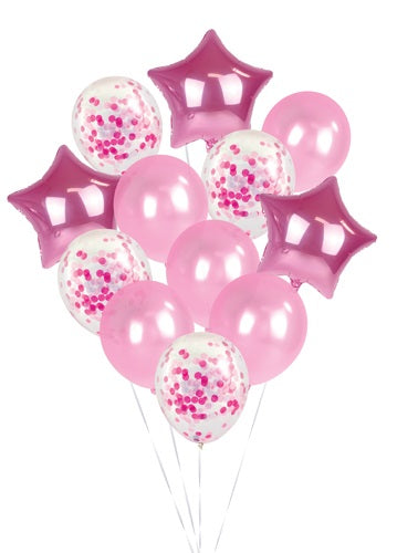 BALLOON PACK 12PC PINK