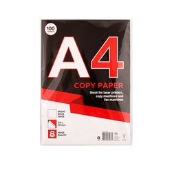 COPY PAPER A4 100PC 80GSM