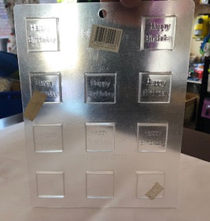 CHOCOLATE MOULD HAPPY B'DAY