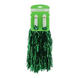 POM POM METALLIC GREEN 2PK