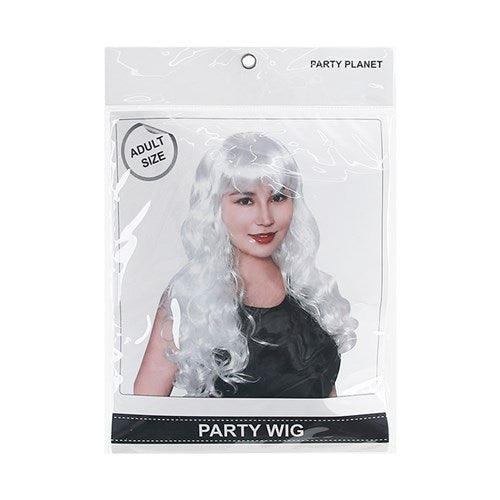 WIG LONG WAVY WHITE