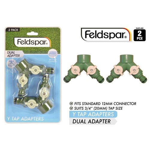 TAP ADAPTORS Y W/LOCK 2PC