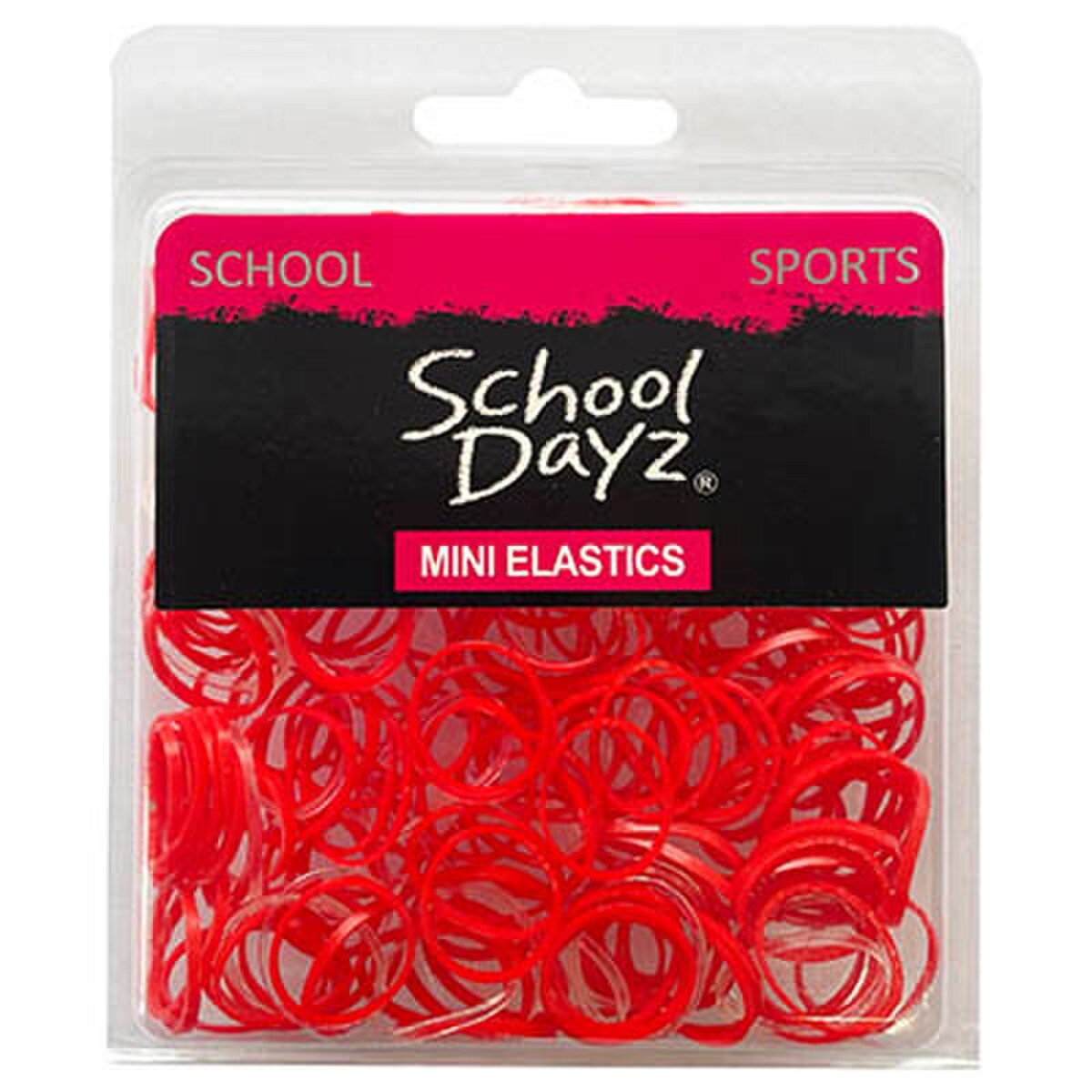 SCHOOL DAYZ MINI ELASTIC PK300 RED