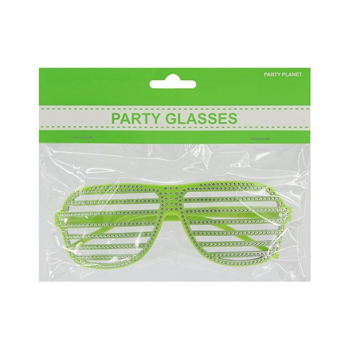 GLASSES BLING GREEN