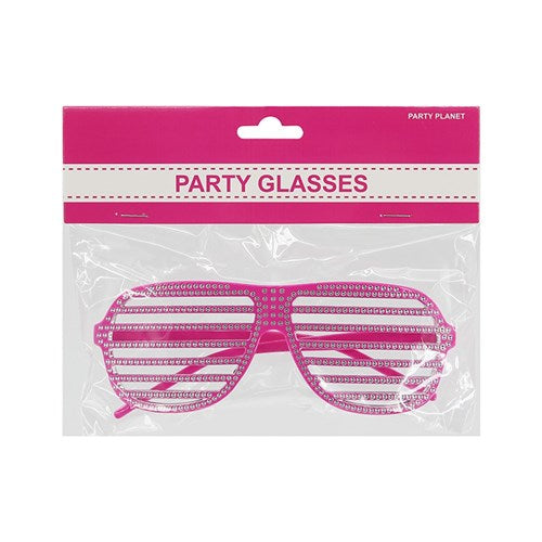 GLASSES BLING PINK