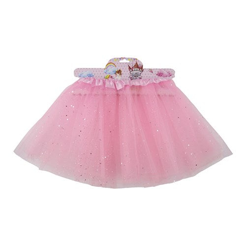 TUTU 3 LAYER PINK W/SEQUIN GLITTER 30CM