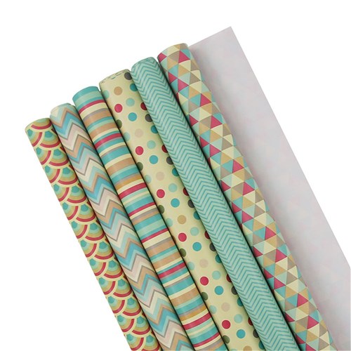 WRAPPING PAPER 5M X 70CM PAPER RETRO