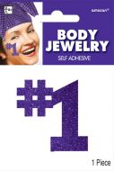 BODY JEWELLERY 1 PURPLE