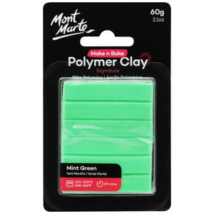 MAKE N BAKE POLYMER CLAY 60G MINT GREEN