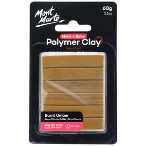 MAKE N BAKE POLYMER CLAY 60G BURNT UMBER