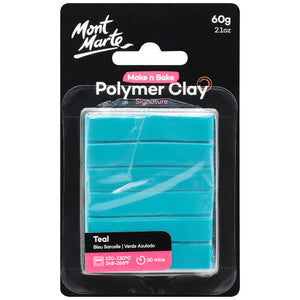 MAKE N BAKE POLYMER CLAY 60G TEAL