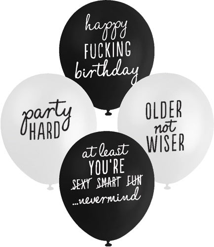 BALLOON PRINTED 10PK 30CM FUN PACK