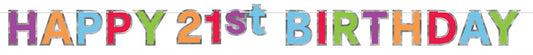 BUNTING 21ST B'DAY MULTI