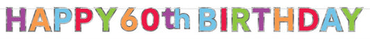 BUNTING 60TH B'DAY MULTI