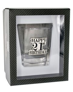 SCOTCH GLASS 21ST BADGED