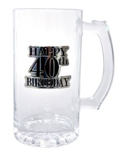 BEER STEIN BADGE STRAIGHT 40