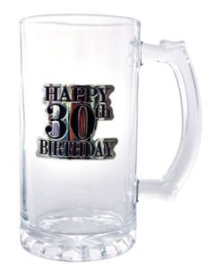 BEER STEIN BADGE STRAIGHT 30