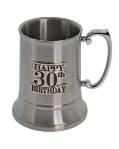 BEER MUG S/S BADGED 30TH