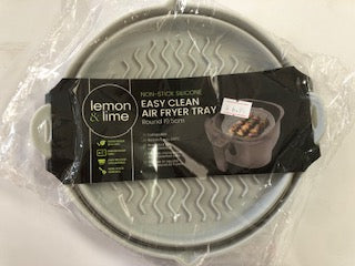 AIR FRYER TRAY SILICONE COLLAPSIBLE RND