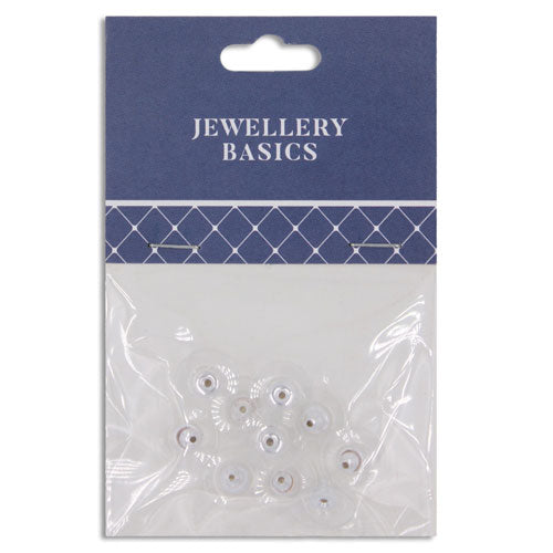 EARRING COMFORT 15MM 10 PCS SILVER