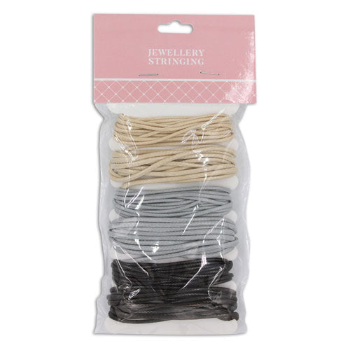 SILK ROPE CORD 6X2 GREY BLACK
