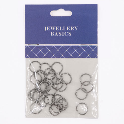 JUMP RING 10MM ANTIQUE SILVER
