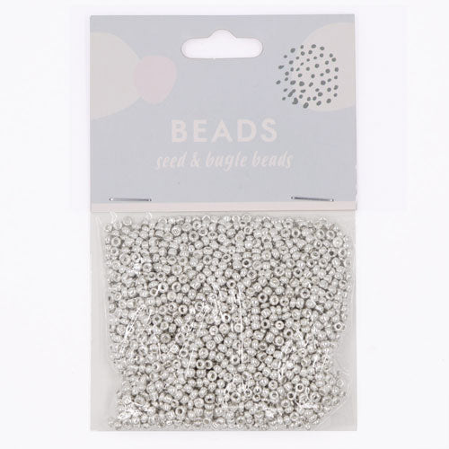 BEADS GLASS SEED 1.8MM SIZE 12 SILVER