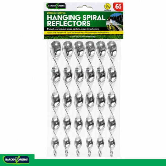BIRD REPELLANT HANGING SPIRAL REFLECT 6P