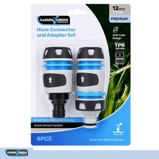 HOSE CONNECTOR & ADAPTOR SET 4PC