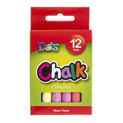 CHALK CLRD 12PK