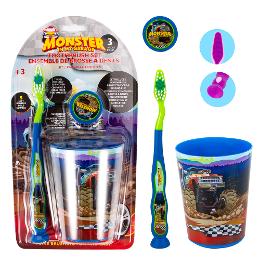 ORAL FUSION TOOTHBRUSH 3PK MONSTER TRUCK