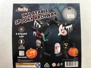 INFLATABLE SPOOKY ARCHWAY 3X3M