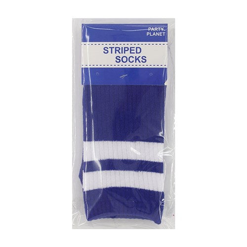 SOCKS KNEE HIGH 40CM BLUE