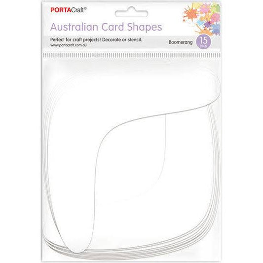 CARDSTOCK AUSSIE BOOMERANG 15PK 24X13CM