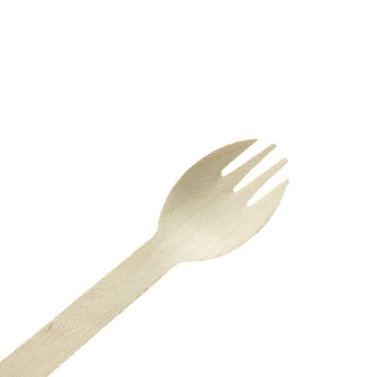 SPORKS WOODEN 100PK BULK