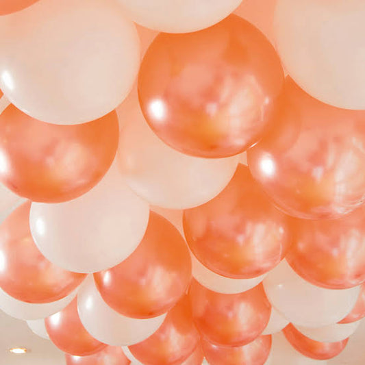 BALLOON CEILING KIT ROSE GOLD 68PC