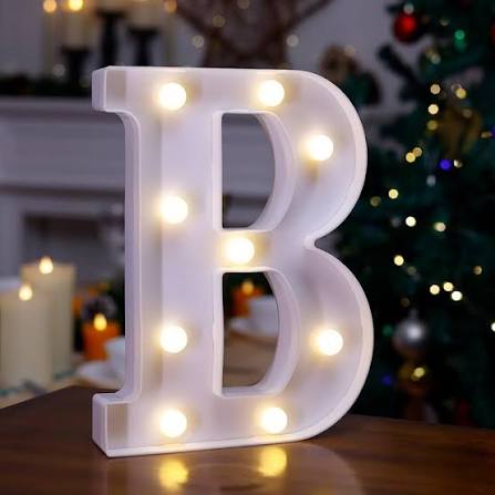 LIGHT LETTER B