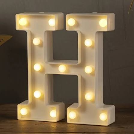 LIGHT LETTER H